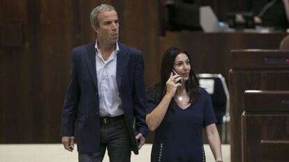 השרה מירי רגב וח''כ אלעזר שטרן. | יונתן זינדל, פלאש90 השרה מירי רגב וח''כ אלעזר שטרן. | יונתן זינדל, פלאש90