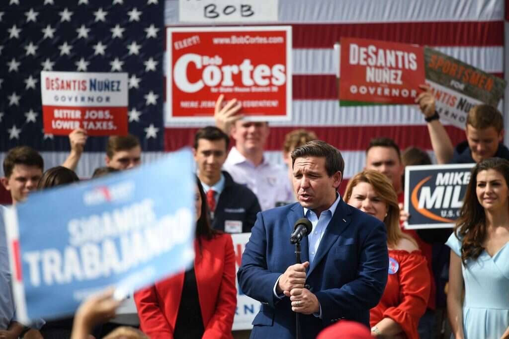 מושל פלורידה החדש רון דסנטיס. | AFP