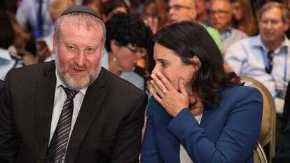 איילת שקד ואביחי מנדלבליט. | גדעון מרקוביץ'