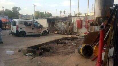 הרס בשדרות בעקבות נפילת רקטה מעזה. | יאיר קראוס