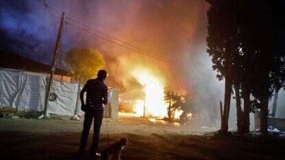 נפילת רקטה בשדרות. | AFP