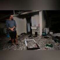 פגיעה בבית באשקלון. | AFP