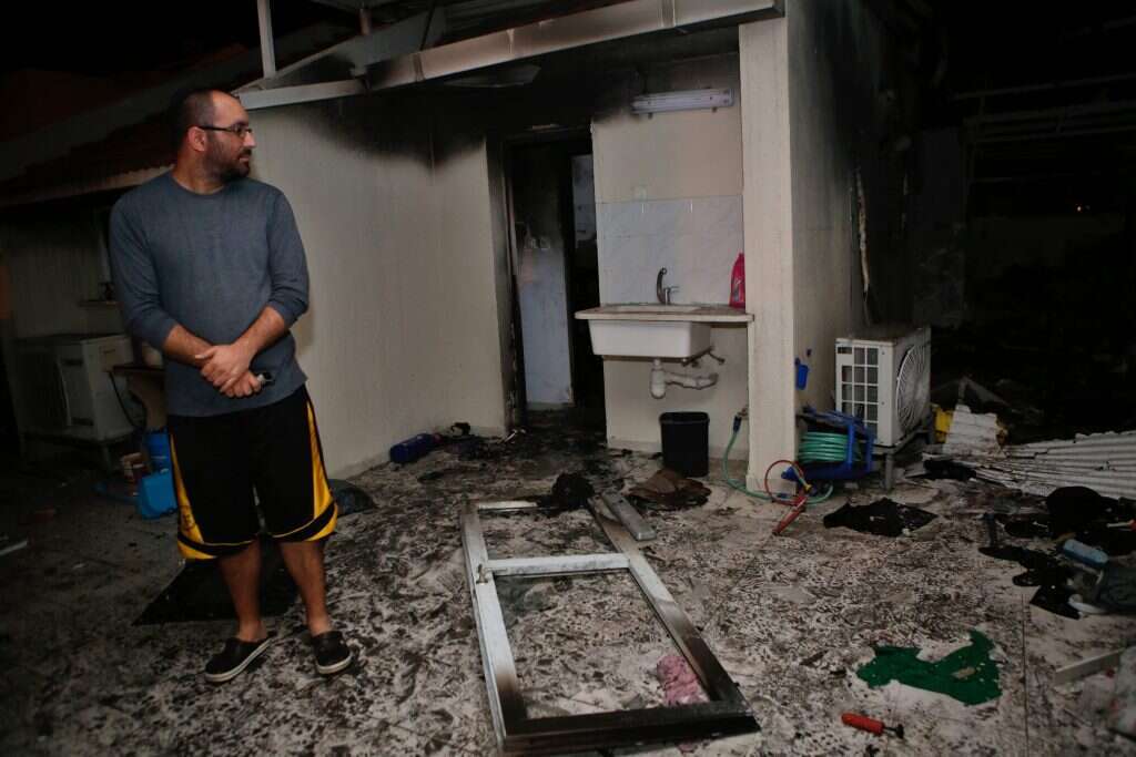 פגיעה בבית באשקלון. | AFP
