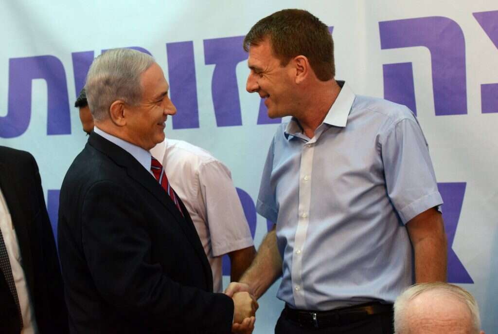 תמיר עידאן ובנימין נתניהו. | חיים צח, לע''מ