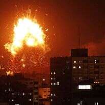 תקיפה ישראלית בעזה. | AFP