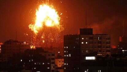 תקיפה ישראלית בעזה. | AFP תקיפה ישראלית בעזה. | AFP
