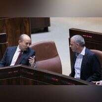 יו''ר כולנו משה כחלון ויו''ר הבית היהודי נפתלי בנט. | יונתן זינדל, פלאש90