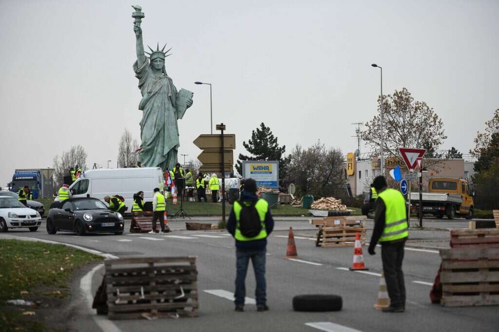 הפגנות ה"ווסטים הצהובים" בצרפת. | AFP