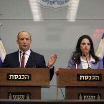 נפתלי בנט ואיילת שקד . | EPA