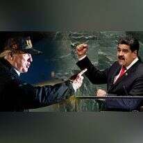 ניקולס מדורו ודונלד טראמפ. | AFP, EPA