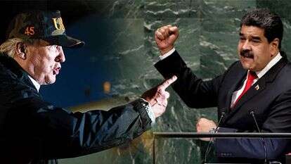 ניקולס מדורו ודונלד טראמפ. | AFP, EPA