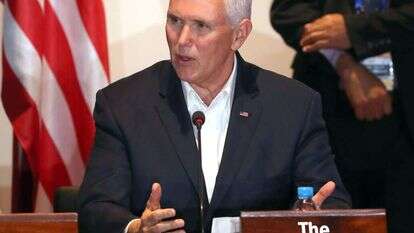 סגן נשיא ארה''ב מייק פנס. | EPA