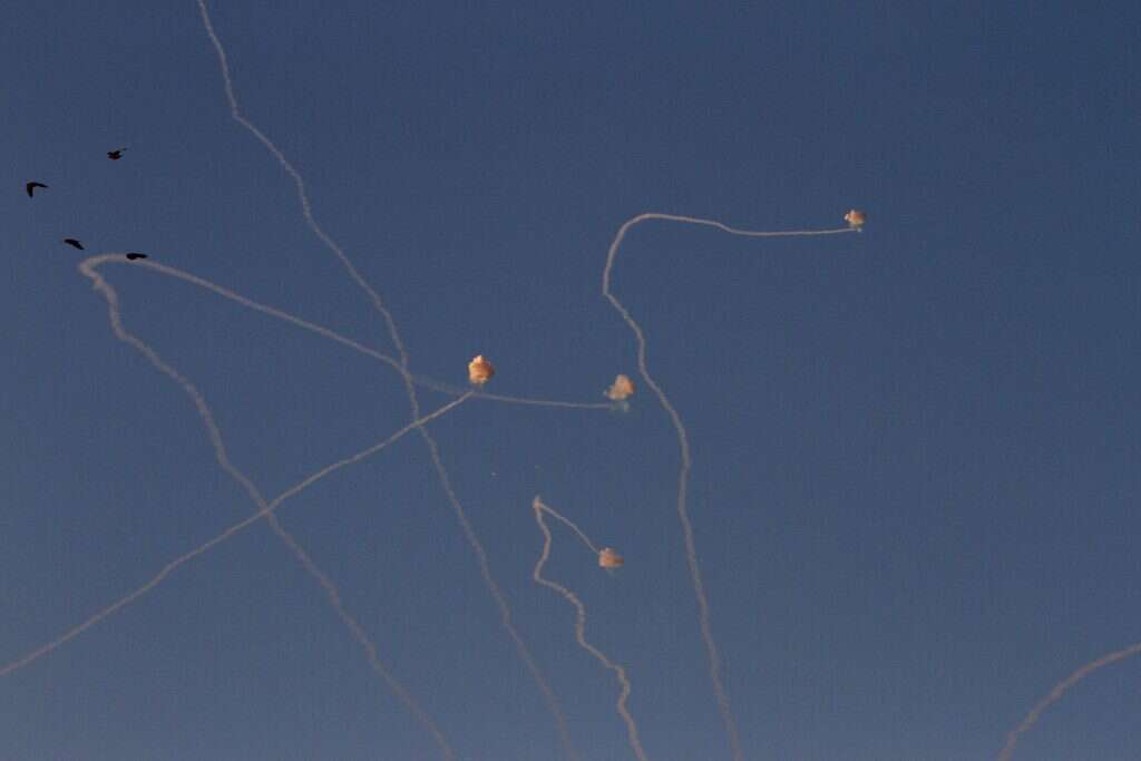 טילי יירוט של מערכת כיפת ברזל. | AFP