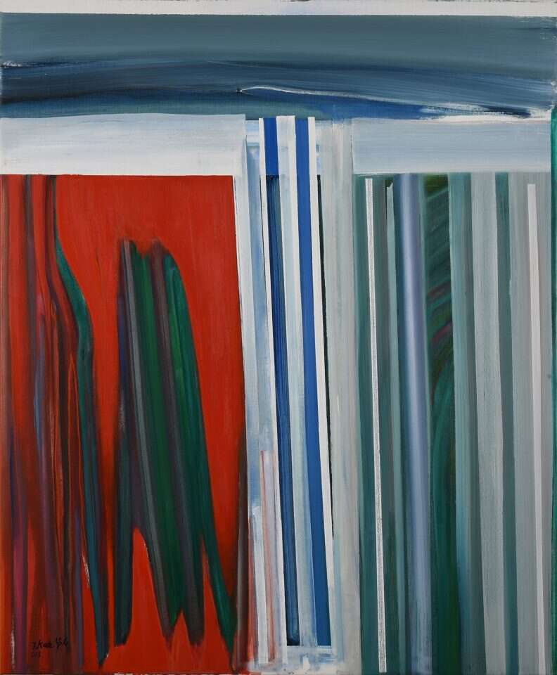 טוביה כץ, תפארת. שמן על בד, תשע"ח. | יורם בוזגלו