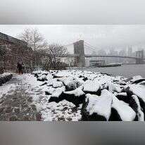 שלג בברוקלין. | רויטרס