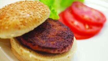 ההמבורגר המלאכותי הראשון בעולם, שגודל בתרבית. | רויטרס
