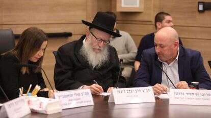 סגן שר הבריאות יעקב ליצמן וח"כ שלי יחימוביץ' בוועדה לביקורת המדינה. | איציק הררי, דוברות הכנסת