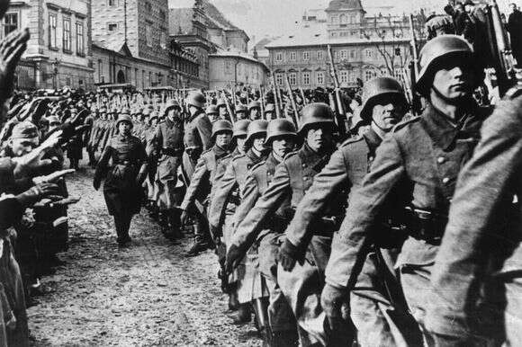 הנאצים צועדים בפראג, 1939 | גטי אימג'ס