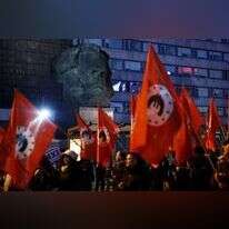 הפגנה אנטישמית. | AFP