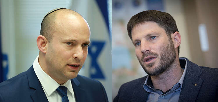 בצלאל סמוטריץ' ונפתלי בנט. | יונתן זינדל/פלאש 90, מרים צחי