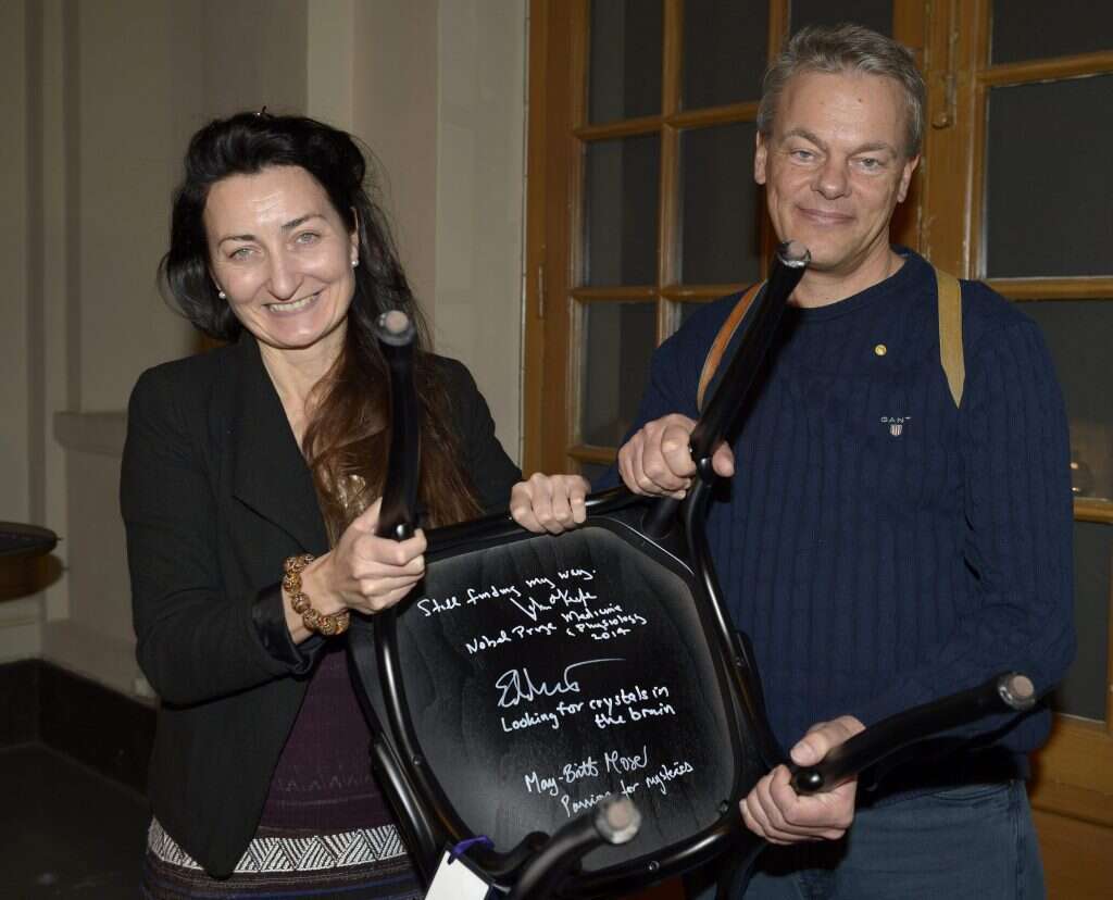 בני הזוג מיי־בריט ואדוורד מוסר. | AFP