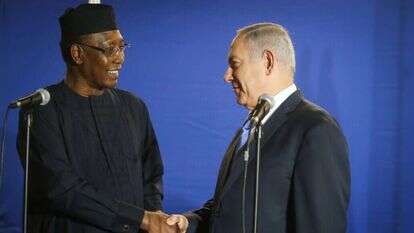 נתניהו ודבי נשיא צ'אד. | מארק ישראל סלם נתניהו ודבי נשיא צ'אד. | מארק ישראל סלם