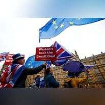 הפגנה בלונדון נגד הברקזיט. | רויטרס