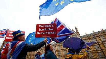 הפגנה בלונדון נגד הברקזיט. | רויטרס