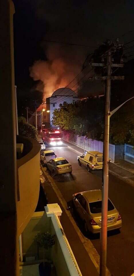 בית הכנסת ''מורשה'' עולה באש. | יח''צ