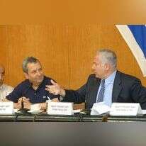 בנימין נתניהו ואהוד ברק, 2007. | מרים צחי