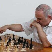 אלוף השחמט גארי קספרוב בפעולה. | AFP