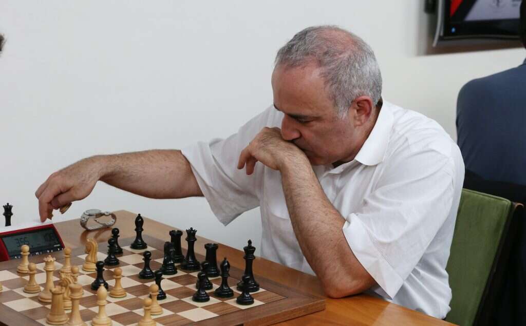 אלוף השחמט גארי קספרוב בפעולה. | AFP