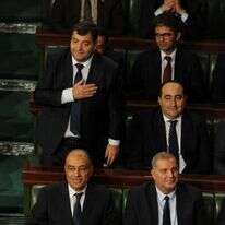 רנה טרבלסי בטקס השבעתו. | EPA