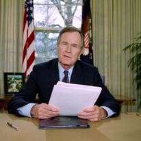 ג'ורג' הרברט ווקר בוש. | AFP