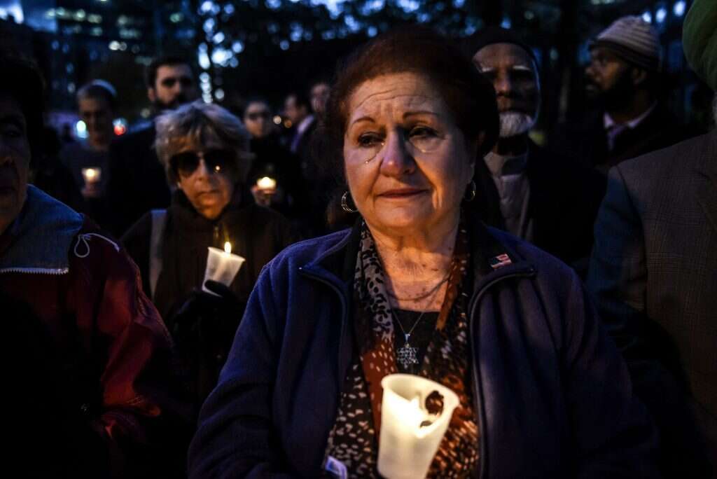 עצרת לזכר הנרצחים בפיגוע בפיטסבורג. | AFP