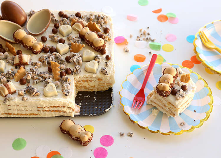 עוגת ביסקוויטים ושוקולד לבן. | אפרת ליכטנשטט