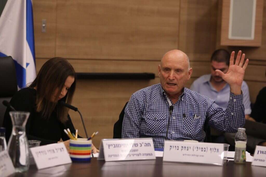 האלוף בריק בכנסת. | איציק הררי דוברות הכנסת