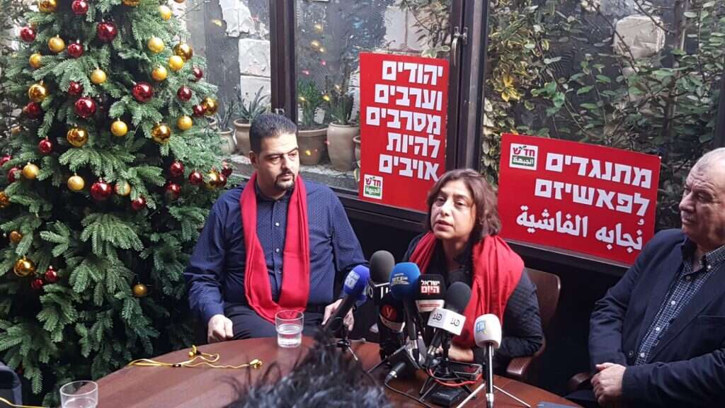 מוחמד ברכה במסיבת העיתונאים של זעאתרה. | יאיר קראוס