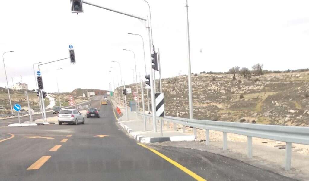 הצומת שבא אירע הפיגוע, אתמול. | אלישע נדב