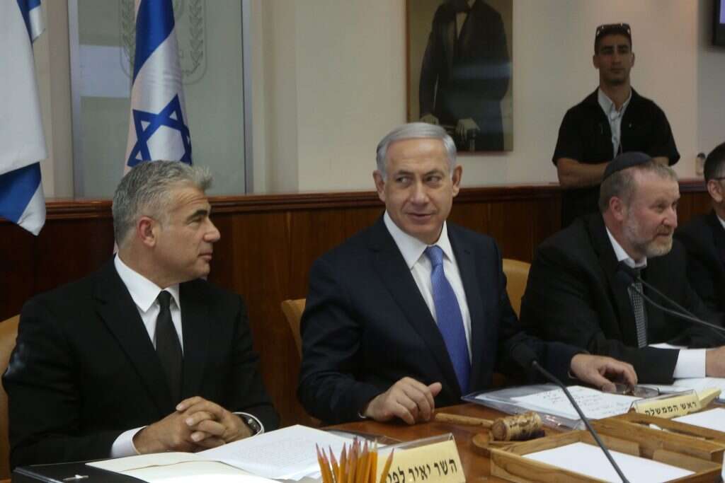 נתניהו ולפיד. | מרק ישראל סלם