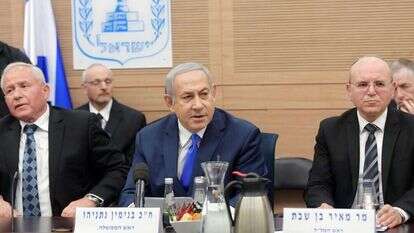 נתניהו וראש המל"ל בן-שבת. | עמוס בן-גרשום, לע"מ