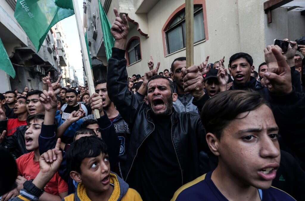 פעילי חמאס בעזה. | AFP
