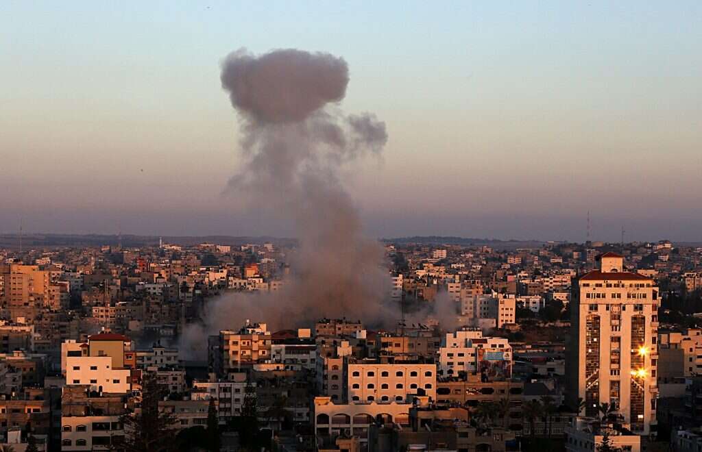 פיצוץ בעזה, צוק איתן. | EPA