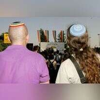 דתיים במצעד הגאווה בירושלים. | מרים צחי