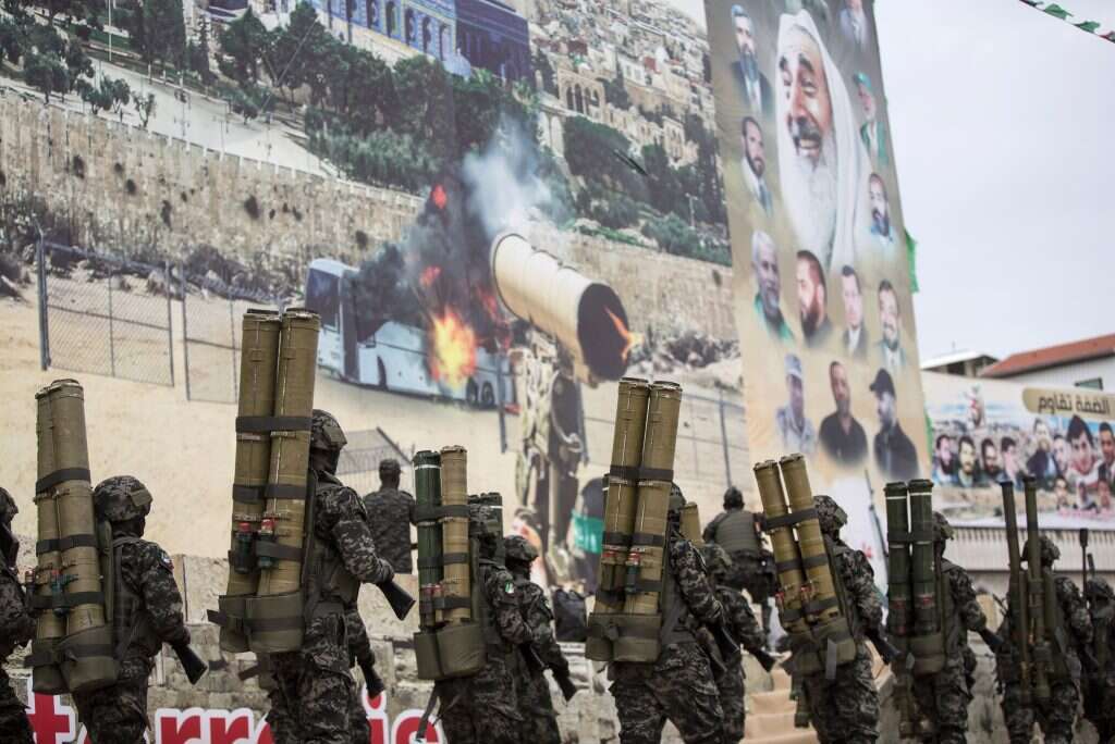 עצרת חמאס בעזה. | EPA