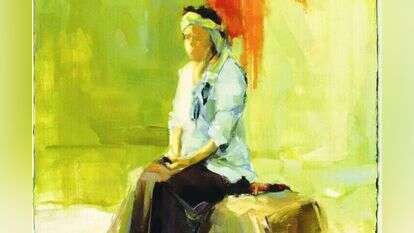 חיזוק הציפייה. בחיקה ריקה, מעיין, שמן על נייר, 2006 חיזוק הציפייה. בחיקה ריקה, מעיין, שמן על נייר, 2006