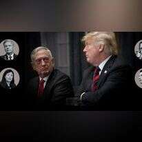 טראמפ, מאטיס וחלק מהמועמדים. | גטי אימג'ס, AP, רויטרס, EPA