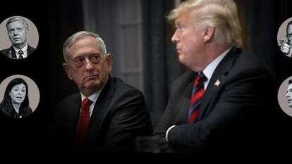 טראמפ, מאטיס וחלק מהמועמדים. | גטי אימג'ס, AP, רויטרס, EPA טראמפ, מאטיס וחלק מהמועמדים. | גטי אימג'ס, AP, רויטרס, EPA