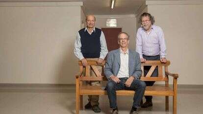 מימין: סלבין, אריאב, בן-בסט. | יונתן זינדל, פלאש 90