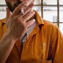 אסיר בכלא איילון. אילוסטרציה. | דן חיימוביץ